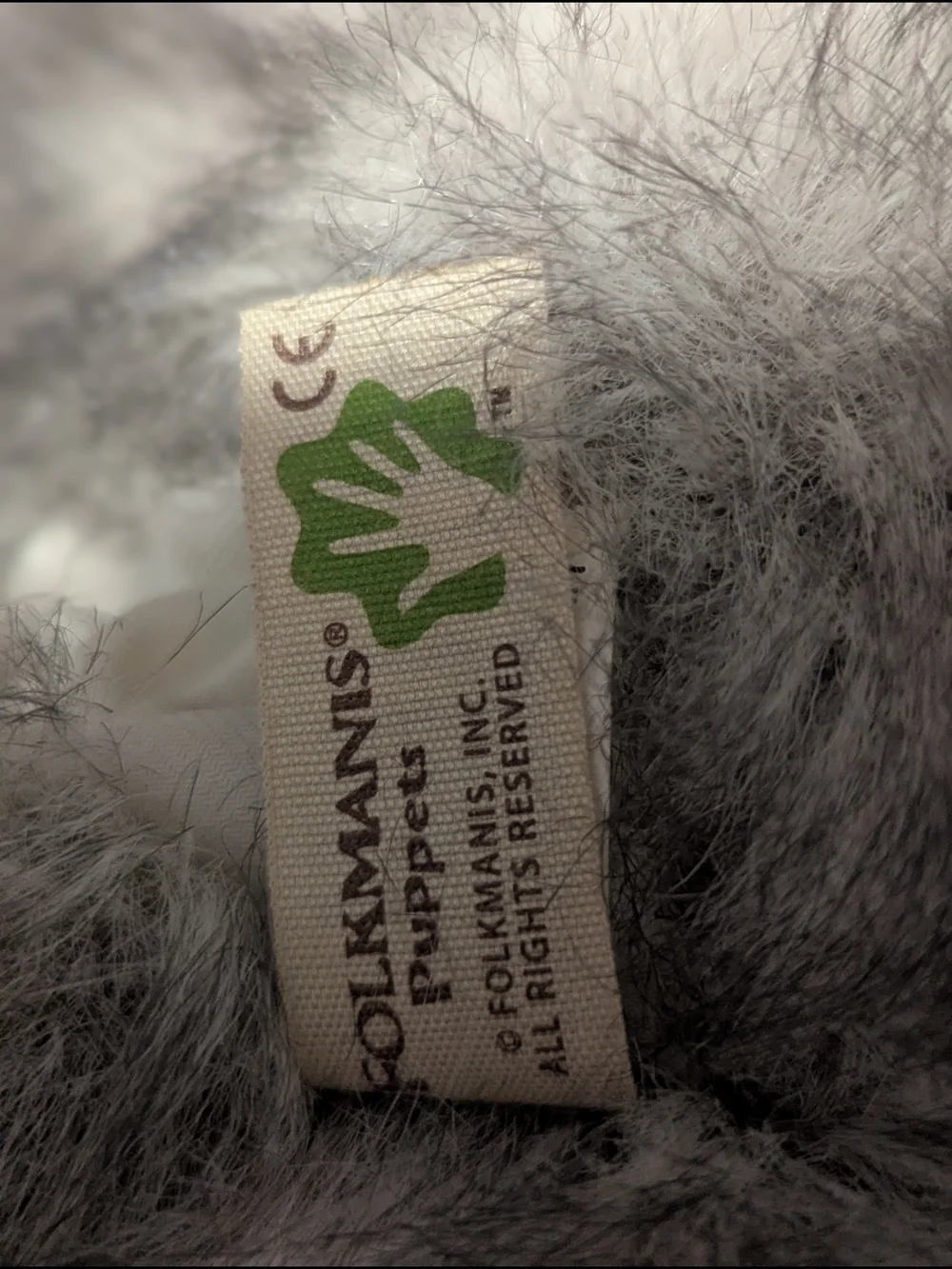 Plush Husky Puppet Timber Folkmanis - Picture 4 of 7